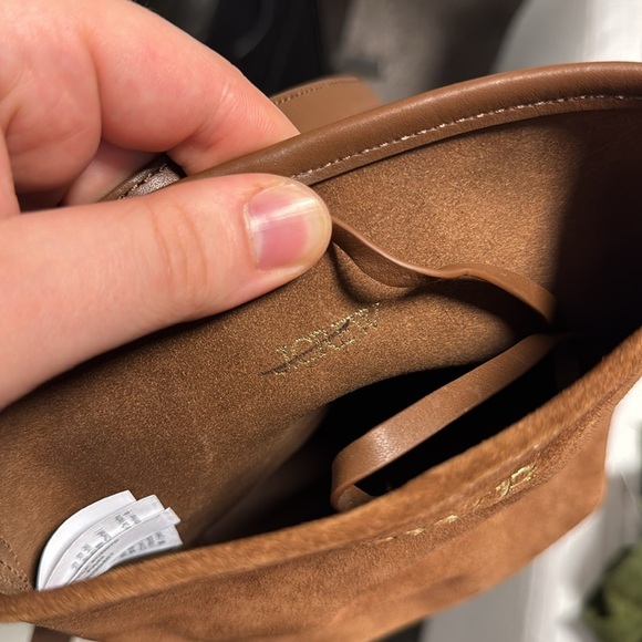 J. Crew Small Berkeley crossbody bag in Brown suede and leather - Picture 8 of 9